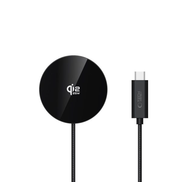 Μαγνητικός Ασύρματος Φορτιστής Tech-Protect A50 MagSafe 25W Qi2.2 - Black - Image 3