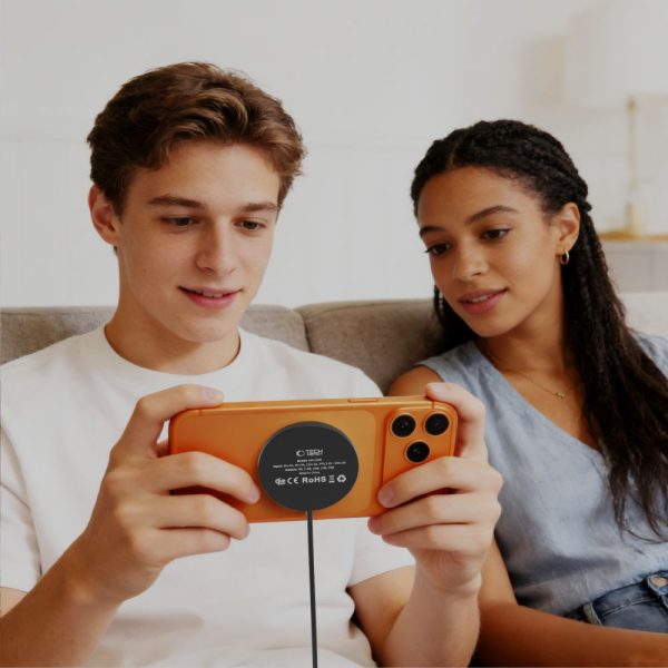 Μαγνητικός Ασύρματος Φορτιστής Tech-Protect A50 MagSafe 25W Qi2.2 - Black - Image 7