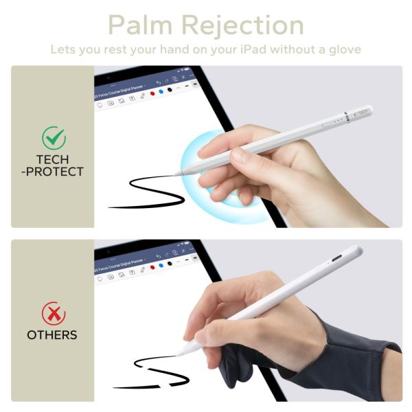 Tech-Protect Digital Magnetic Stylus Pen ”3” iPad White