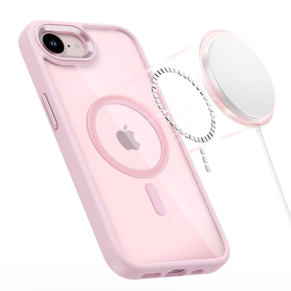 Θήκη Tech-Protect Magmat MagSafe για iPhone 16e / 17e - Soft Pink/Clear - Image 3