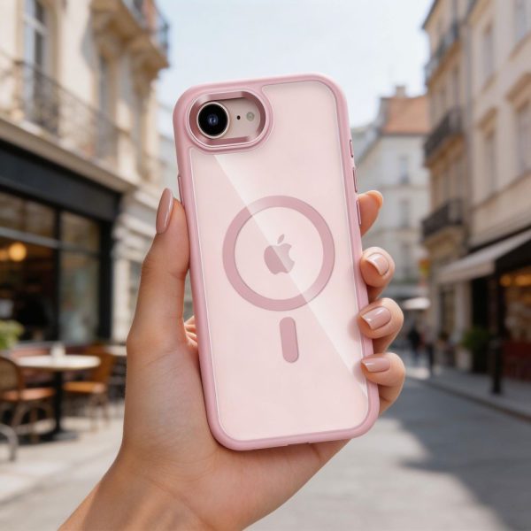 Θήκη Tech-Protect Magmat MagSafe για iPhone 16e / 17e - Soft Pink/Clear - Image 6
