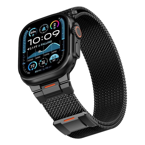 Λουράκι Tech-Protect Milano Vanguard για Apple Watch 8 / 9 / 10 / 11 / SE / Ultra (44/45/46/49mm) - Black - Image 3