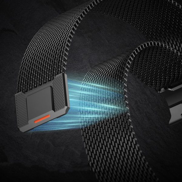 Λουράκι Tech-Protect Milano Vanguard για Apple Watch 8 / 9 / 10 / 11 / SE / Ultra (44/45/46/49mm) - Black - Image 4