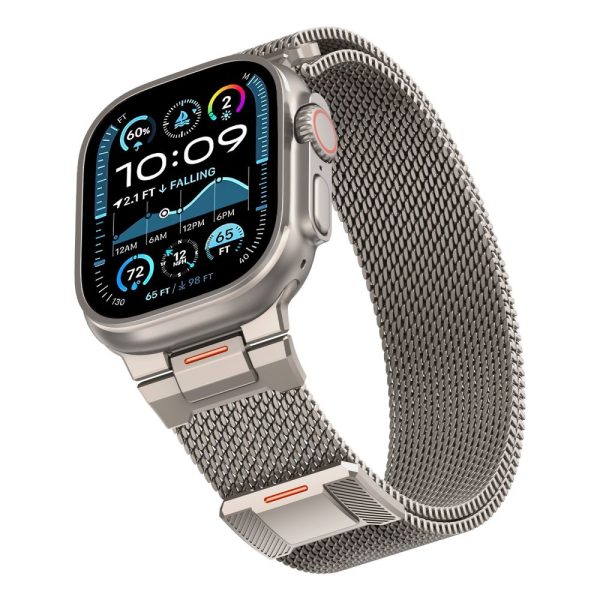 Λουράκι Tech-Protect Milano Vanguard για Apple Watch 8 / 9 / 10 / 11 / SE / Ultra (44/45/46/49mm) - Titanium - Image 3
