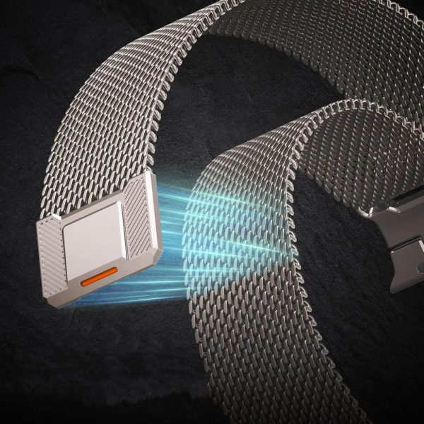 Λουράκι Tech-Protect Milano Vanguard για Apple Watch 8 / 9 / 10 / 11 / SE / Ultra (44/45/46/49mm) - Titanium - Image 4