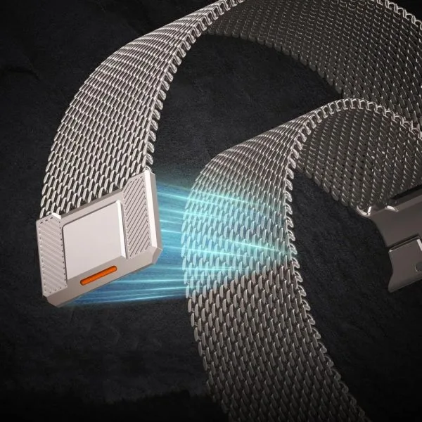 Λουράκι Tech-Protect Milano Vanguard για Apple Watch 8 / 9 / 10 / 11 / SE / Ultra (44/45/46/49mm) - Titanium - Image 4
