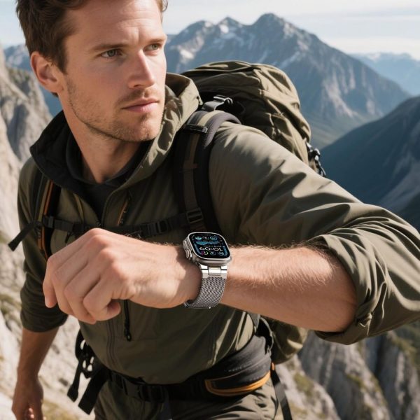 Λουράκι Tech-Protect Milano Vanguard για Apple Watch 8 / 9 / 10 / 11 / SE / Ultra (44/45/46/49mm) - Titanium - Image 6