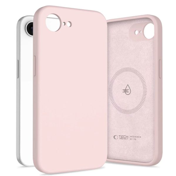 Θήκη Tech-Protect Silicone MagSafe για iPhone 17e / 16e - Pink Pearl (Κωδικός ACS) - Image 2