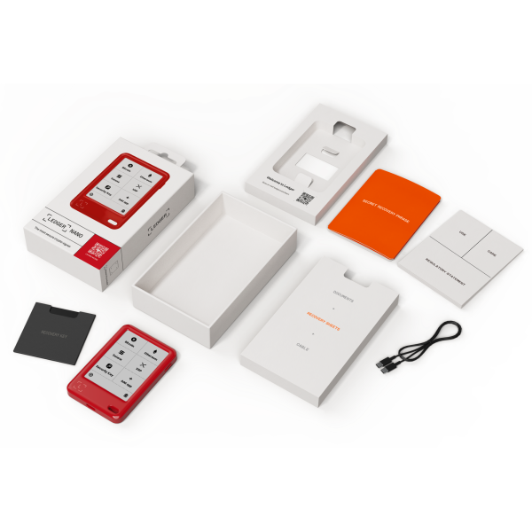 Ledger Nano Gen 5 Cherry Red Crypto Hardware Wallet with Recovery Key