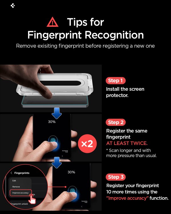 Spigen Glass tR EZ Fit Pro (Anti Reflection) 2 Pack transparency - Samsung Galaxy S26