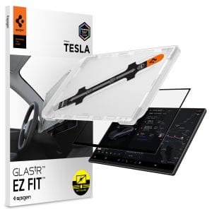 Τζάμι Προστασίας Οθόνης Tesla Model Y L 2026 Spigen EZ Fit Anti Glare Matte Black