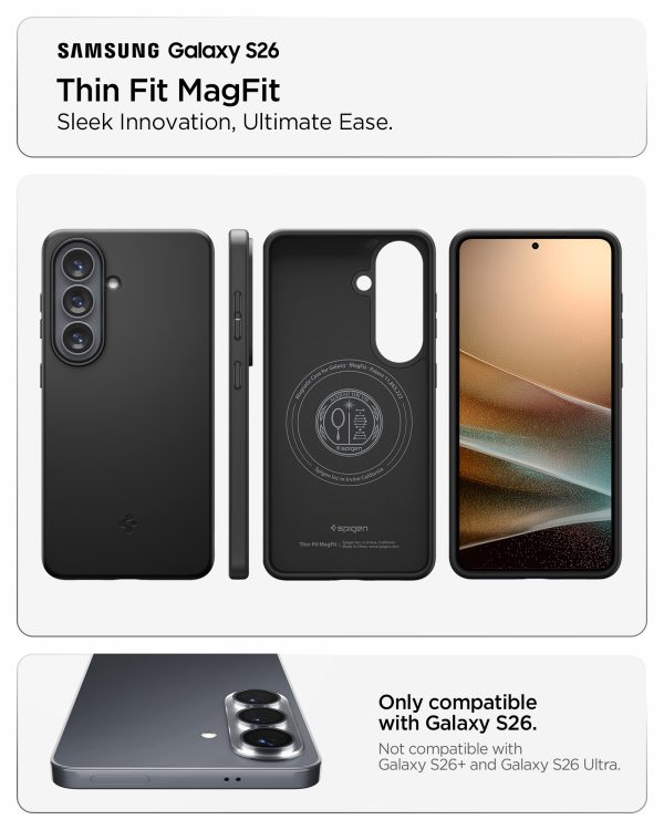 Spigen Thin Fit MagSafe black - Samsung Galaxy S26
