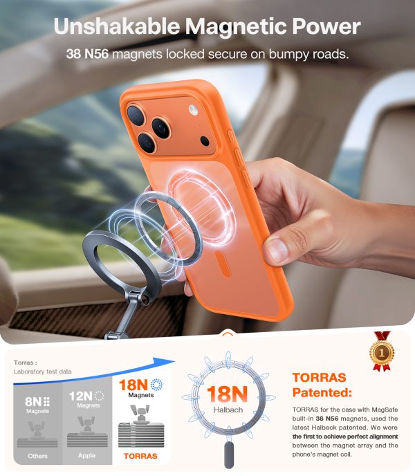 Torras Guardian Magnetic energy orange - iPhone 17 Pro
