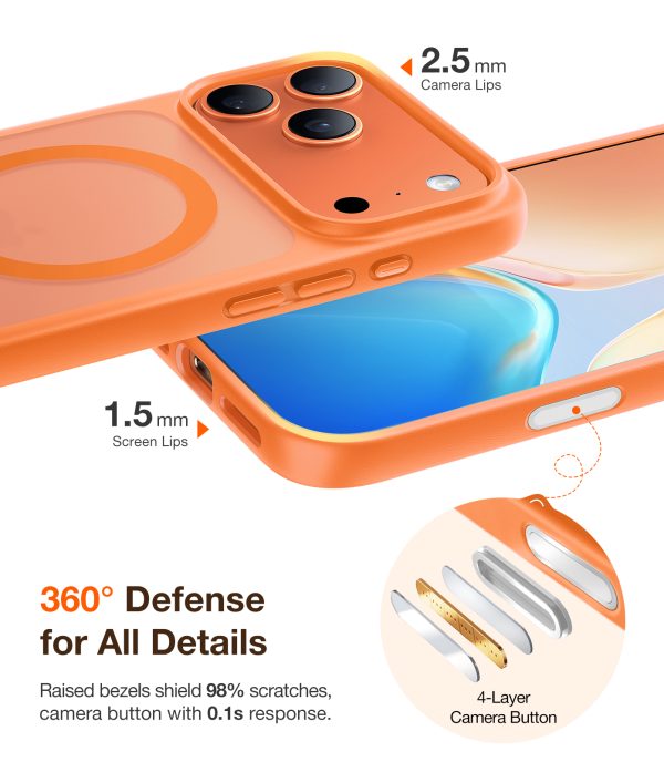 Torras Guardian Magnetic energy orange - iPhone 17 Pro