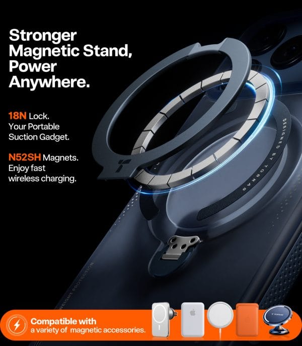 Torras Ostand Q3 Air deep blue - iPhone 17 Pro