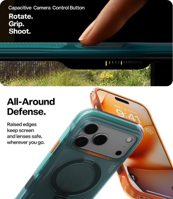 Torras Ostand Q3 Air glacier sprint - iPhone 17 Pro Max