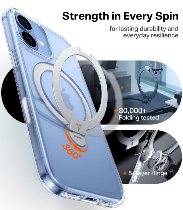 Torras Ostand Q3 Spin clear - iPhone 17