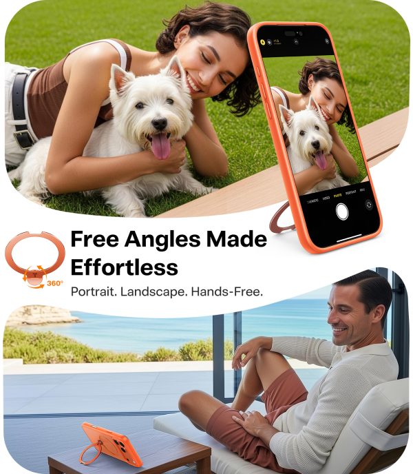 Torras Ostand Q3 Spin energy orange - iPhone 17 Pro