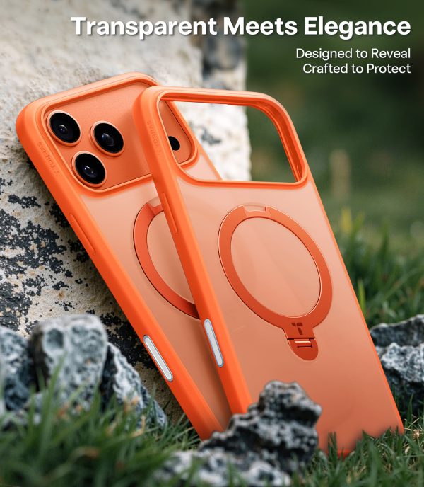Torras Ostand Q3 Spin energy orange - iPhone 17 Pro