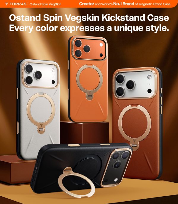 Torras Ostand Q3 Vegskin pearl gray - iPhone 17 Pro Max