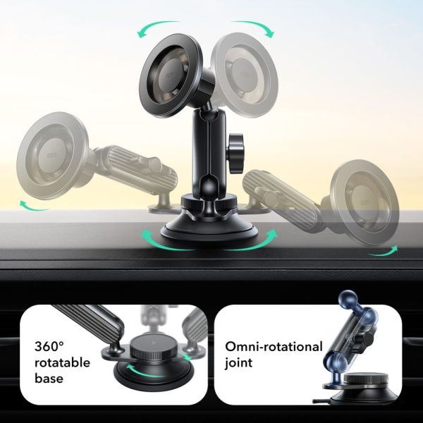 Βάση Αυτοκινήτου ESR OmniLock Magnetic MagSafe για Ταμπλό / Παρμπρίζ - Black - Image 5