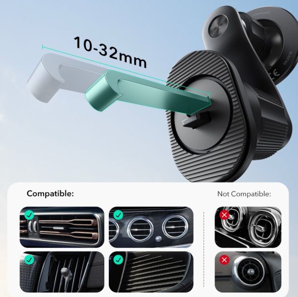 Βάση Αυτοκινήτου ESR OmniLock Magnetic MagSafe για Αεραγωγό - Black - Image 8