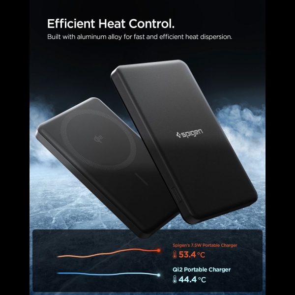 Spigen Essential MagSafe Power Bank 5000mAh 22.5W Qi2 Black (ABA11104) - Image 3