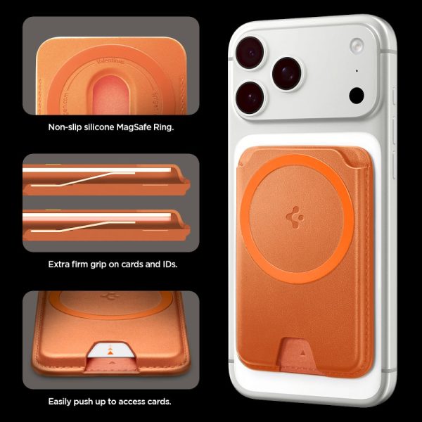 Μαγνητική Θήκη Καρτών Spigen Valentinus MagFit+ MagSafe - Metallic Orange (AFA11340) - Image 14