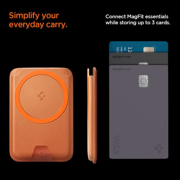 Μαγνητική Θήκη Καρτών Spigen Valentinus MagFit+ MagSafe - Metallic Orange (AFA11340) - Image 10
