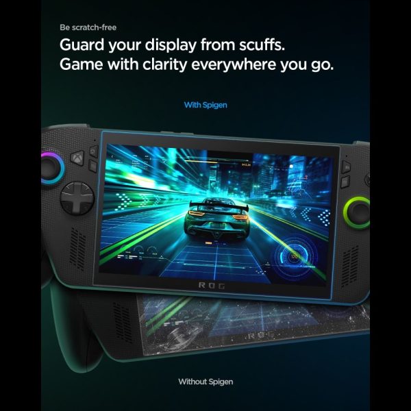 Προστασία Οθόνης Spigen Glas.tR Slim 2-Pack για ROG Ally / Ally X / MSI Claw 7 AI+ (AGL09754) - Image 6
