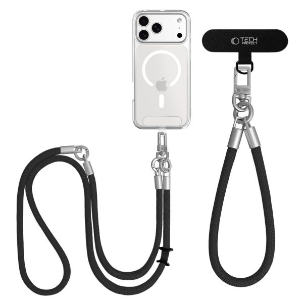 Λουράκι Κινητού Crossbody & Χεριού Tech-Protect C10S Rope Μαύρο - Image 3