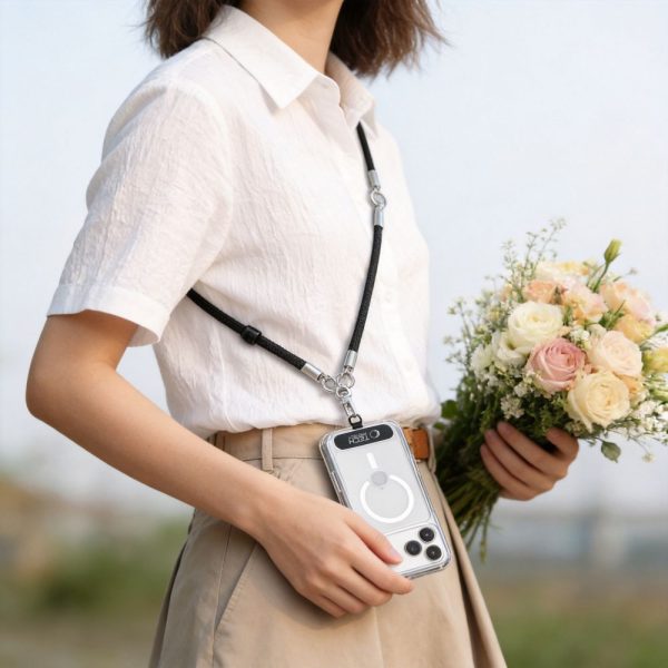 Λουράκι Κινητού Crossbody & Χεριού Tech-Protect C10S Rope Μαύρο - Image 6