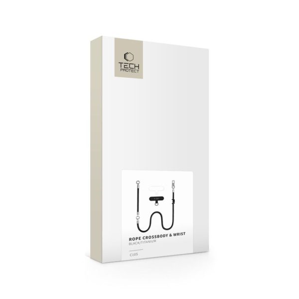 Λουράκι Κινητού Crossbody & Χεριού Tech-Protect C10S Rope Μαύρο - Image 10