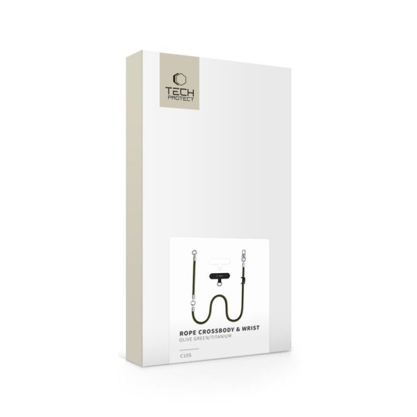 Λουράκι Κινητού Crossbody & Χεριού Tech-Protect C10S Rope Πράσινο - Image 8