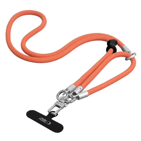 Λουράκι Κινητού Crossbody & Χεριού Tech-Protect C10S Rope Πορτοκαλί - Image 4