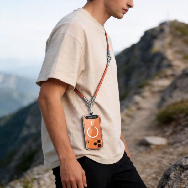 Λουράκι Κινητού Crossbody & Χεριού Tech-Protect C10S Rope Πορτοκαλί - Image 6