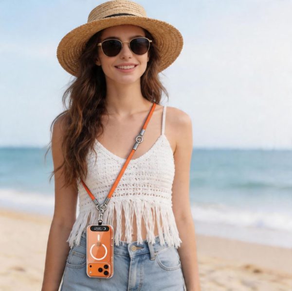 Λουράκι Κινητού Crossbody & Χεριού Tech-Protect C10S Rope Πορτοκαλί - Image 7