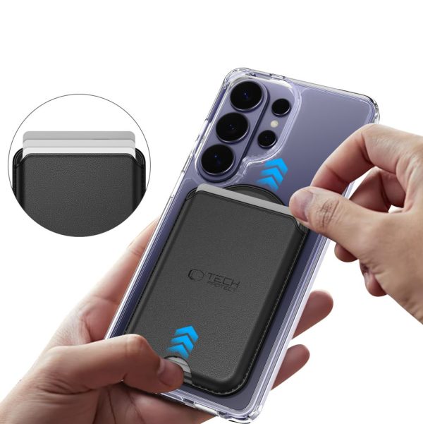 Μαγνητικό Πορτοφόλι Καρτών MagSafe Tech-Protect CH02 MagWallet Μαύρο - Image 4