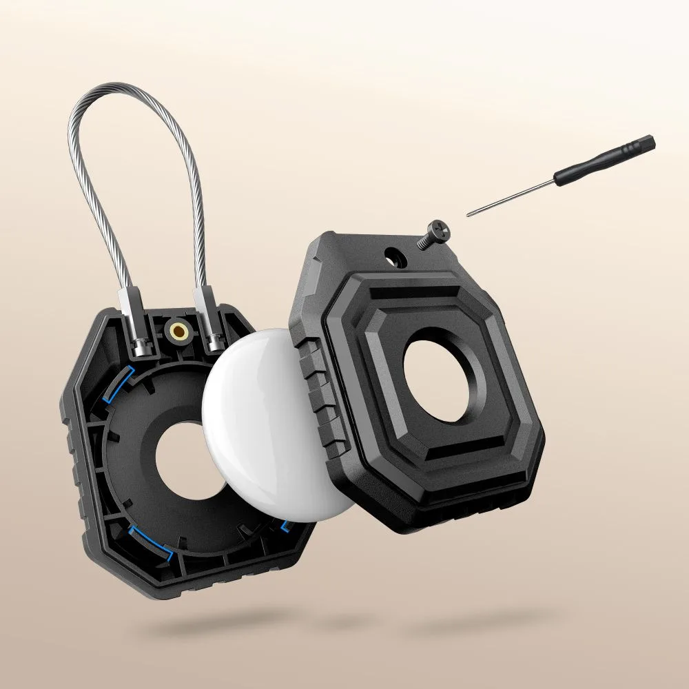 Θήκη Προστασίας Tech-Protect Kevlar Seal για Apple AirTag 1 / 2 - Black - Image 3