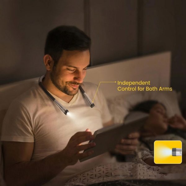 Λάμπα Ανάγνωσης Λαιμού LED USB-C Tech-Protect LL200 Μαύρη - Image 5