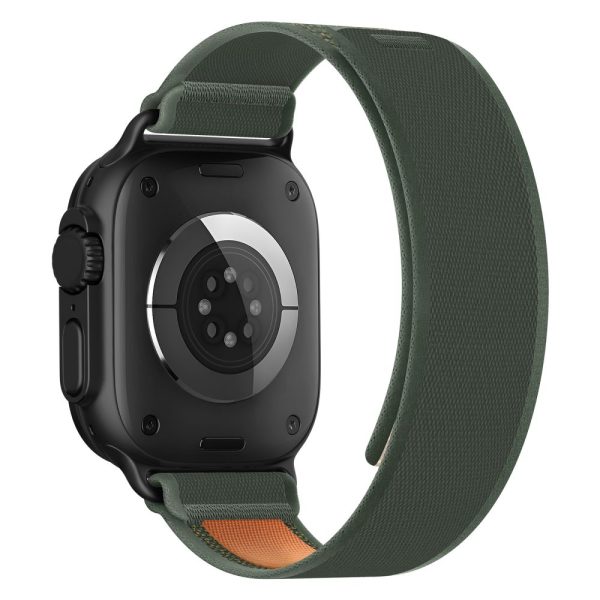 Λουράκι Apple Watch 44/45/46/49mm Nylon Tech-Protect Elite Πράσινο Πορτοκαλί - Image 3