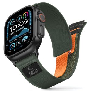 Λουράκι Apple Watch nylon Tech-Protect Elite πράσινο πορτοκαλί