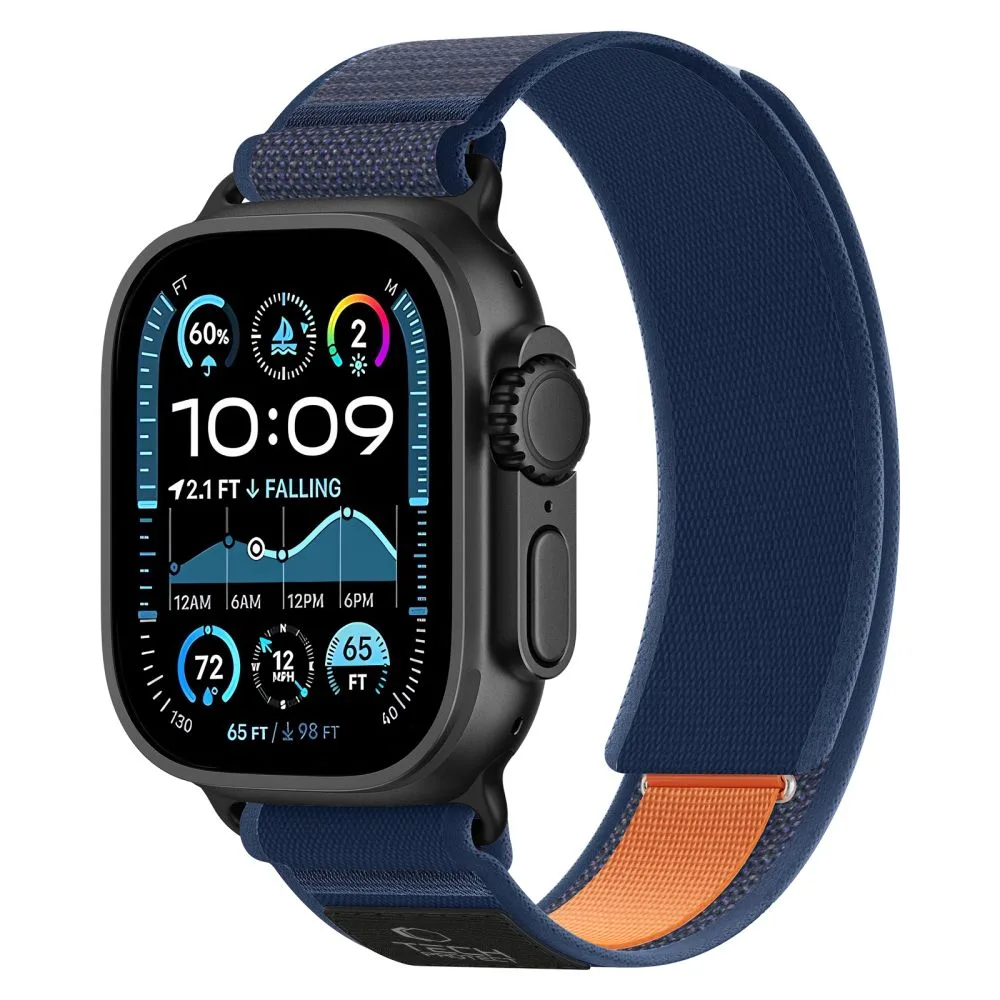 Λουράκι Apple Watch 44/45/46/49mm Nylon Tech-Protect Elite Μπλε Πορτοκαλί - Image 2
