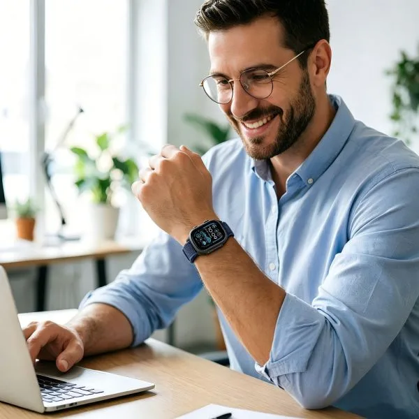 Λουράκι Apple Watch 44/45/46/49mm Nylon Tech-Protect Elite Μπλε Πορτοκαλί - Image 5
