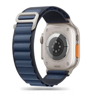 Μπλε νάιλον λουράκι Tech-Protect Nylon Pro δύο στρωμάτων για Apple Watch 44mm, 45mm, 46mm και 49mm