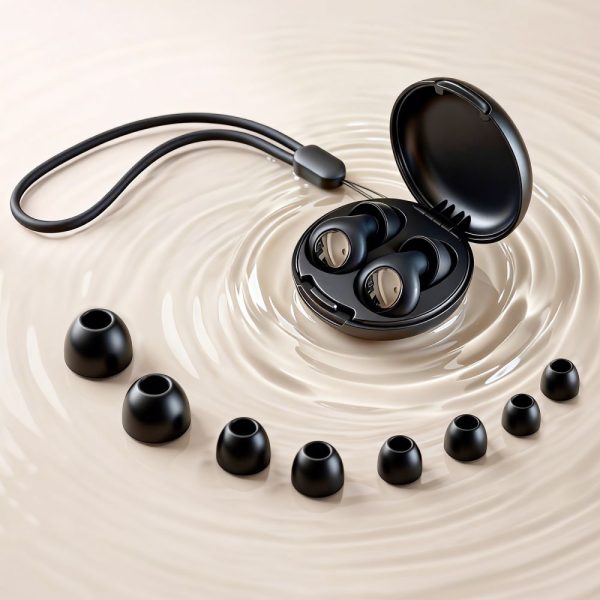 Ωτοασπίδες Σιλικόνης Tech-Protect QuietFit με Μείωση Θορύβου 40dB - Black - Image 3