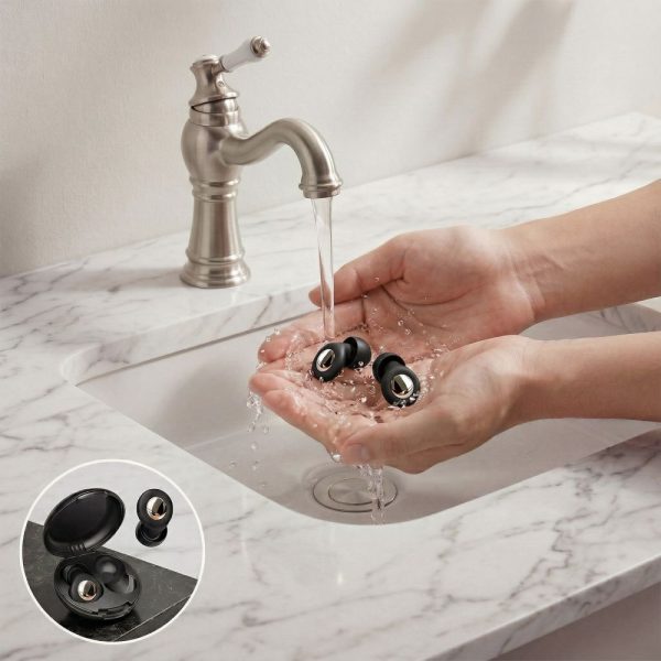 Ωτοασπίδες Σιλικόνης Tech-Protect QuietFit με Μείωση Θορύβου 40dB - Black - Image 5