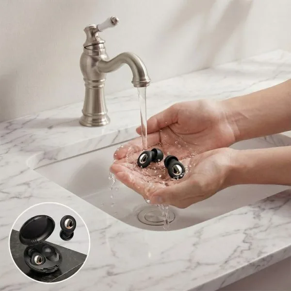 Ωτοασπίδες Σιλικόνης Tech-Protect QuietFit με Μείωση Θορύβου 40dB - Black - Image 5
