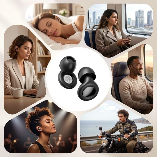 Ωτοασπίδες Σιλικόνης Tech-Protect QuietFit με Μείωση Θορύβου 40dB - Black - Image 9