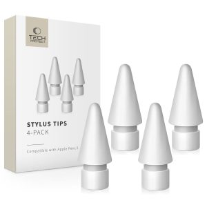 Ανταλλακτικές μύτες Apple Pencil Tech-Protect 4 τεμάχια λευκές